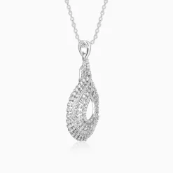 Silver Aurelia Pendant With Link Chain