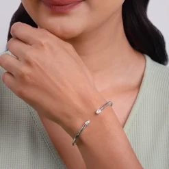 Silver Aurora Cuff Bracelet