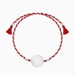 Silver Auspicious Rakhi
