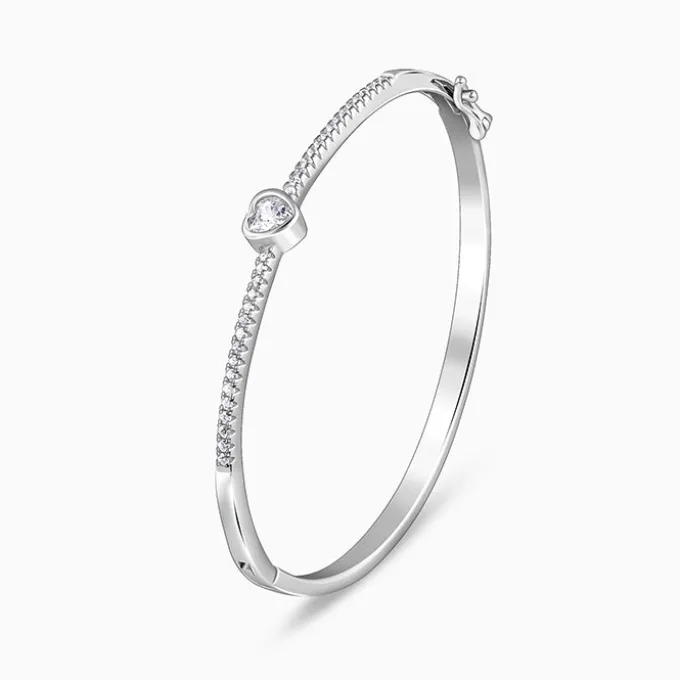 Silver Aww So Cute Bangle Bracelet