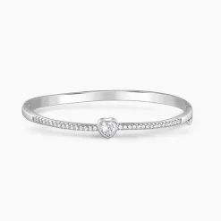 Silver Aww So Cute Bangle Bracelet