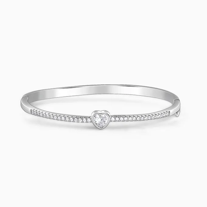 Silver Aww So Cute Bangle Bracelet