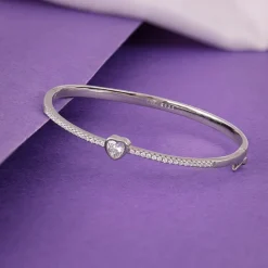 Silver Aww So Cute Bangle Bracelet