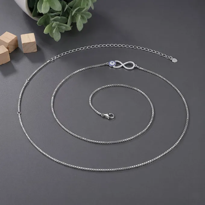 Silver Azure Infinity Waist Chain