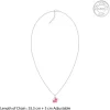 Silver Baby Elephant Kids Pendant with Link Chain