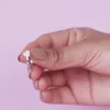 Silver Baby Pink Love Kids Ring