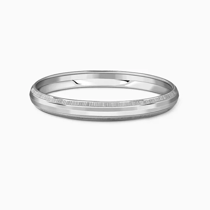 Silver Baldev Kada For Him (Size 2.6)