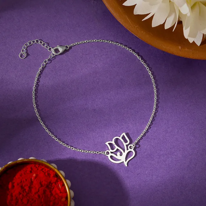 Silver Bappa Bracelet Rakhi