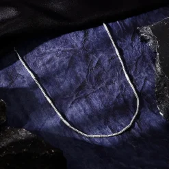 Silver Bar Anchor Chain For Him