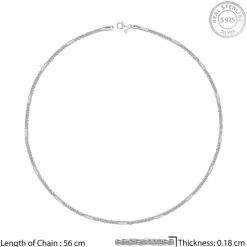 Silver Bar Anchor Chain For Him