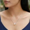 Silver Bar Pearl Necklace