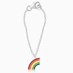 Silver Be A Rainbow Watch Charm