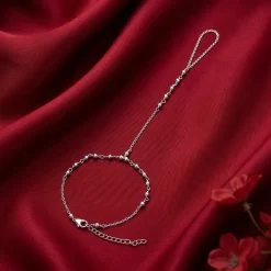 Silver Beaded Hathphool
