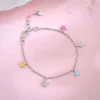 Silver Beautiful Stars Kids Bracelet (2- 8 years)