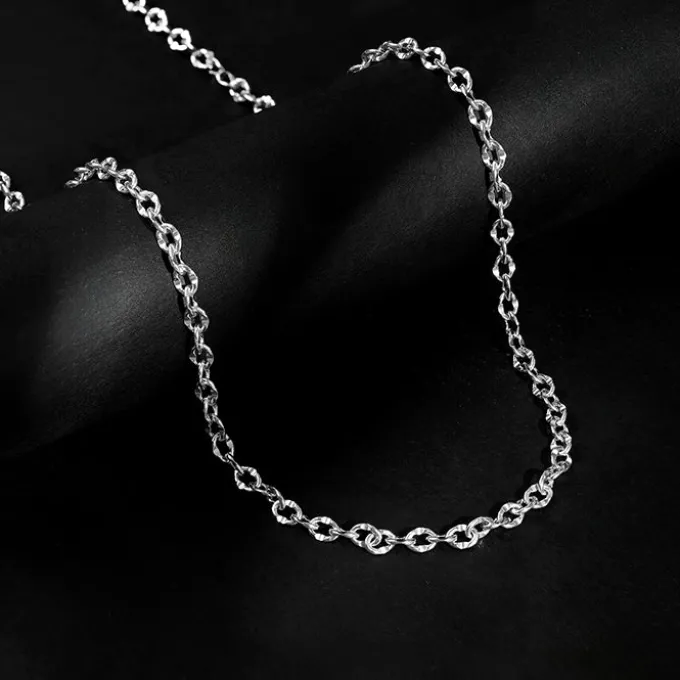 Silver Belcher Chain For Him