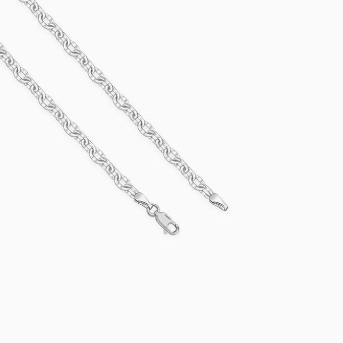 Silver Belcher Chain For Him
