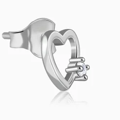 Silver Beloved Stud Earrings