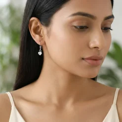 Silver Beyond Heart Earrings
