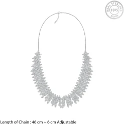 Silver Bikaner Crest Necklace