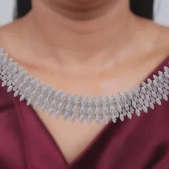 Silver Bikaner Crest Necklace