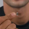 Silver Black Shadow Stud For Him