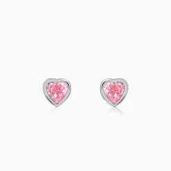 Silver Blush Beat Studs