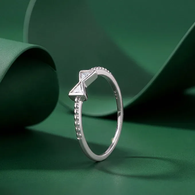 Silver Bow Bliss Ring