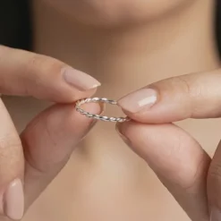 Silver Braid Ring (Size 12)