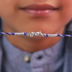 Silver Bro Star World Kids Rakhi