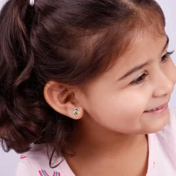 Silver Busy Bee Kids Earrings (4-12 yrs)
