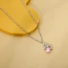 Silver Butterflies Desire Pendant With Link Chain