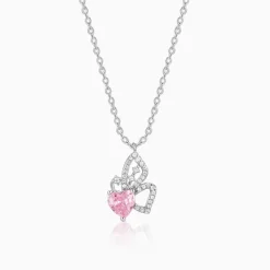 Silver Butterflies Desire Pendant With Link Chain