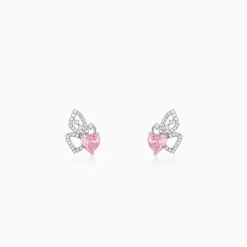 Silver Butterflies Desire Stud Earrings