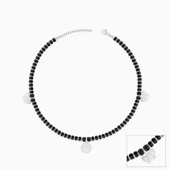 Silver Butterfly Charm Anklet