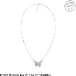 Silver Butterfly Magic Necklace