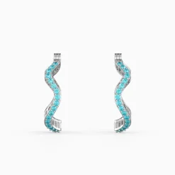 Silver Cassiopeia Hoop Earrings