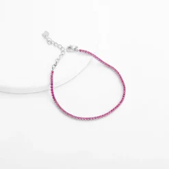 Silver Celebrate in Pink Bracelet