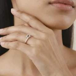 Silver Celeste Love Ring