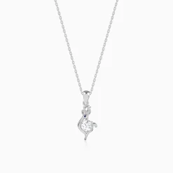 Silver Celestial Fawn Pendant With Link Chain