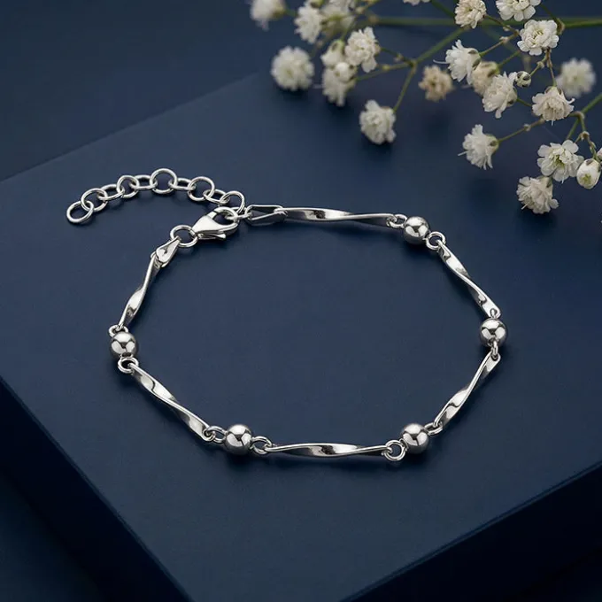 Silver Celestial Gleam Bracelet
