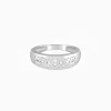 Silver Celestial Grid Ring For Him