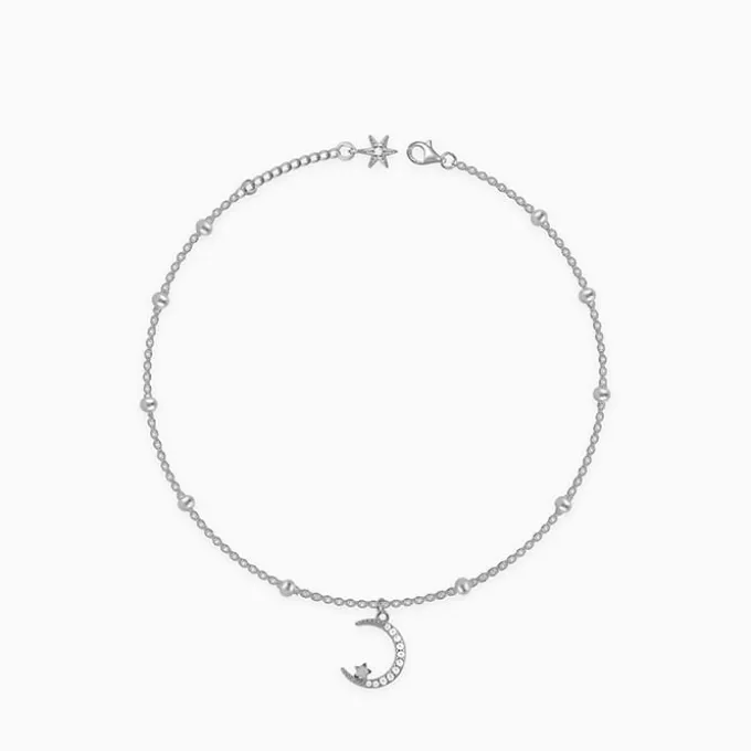 Silver Celestial Loop Anklet