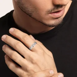 Silver Celtic Knot Ring For Him