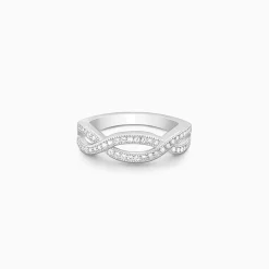Silver Celtic Zirconia Ring