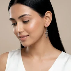 Silver Chandelier Dangler Earrings