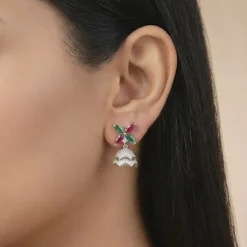 Silver Chandrika Jhumki