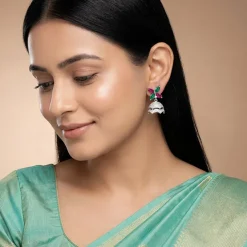 Silver Chandrika Jhumki