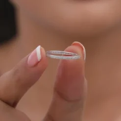 Silver Channel of Love Ring