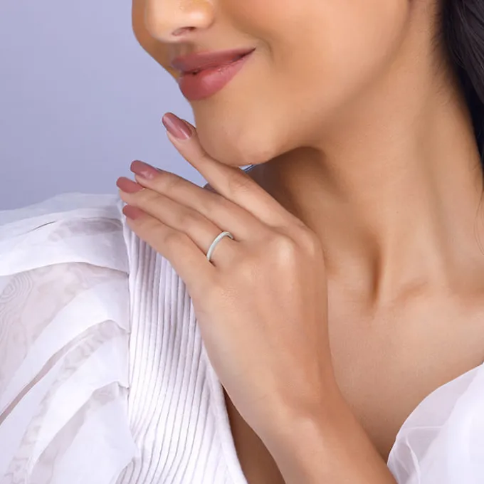 Silver Channel of Love Ring