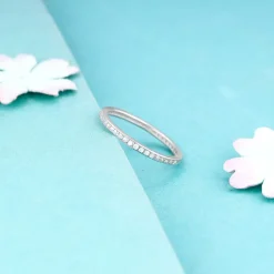 Silver Channel of Love Ring